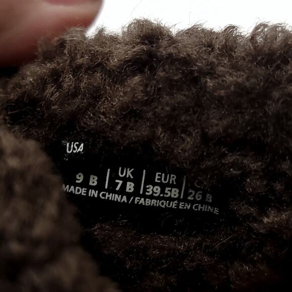 Spenco Clogs Size 9 B Brown Womens Shoe Slip On Faux Fur Suede - Picture 9 of 10